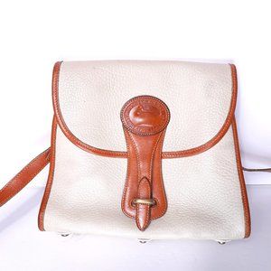 Dooney & Bourke Vintage 80s Essex Cream Leather Cr